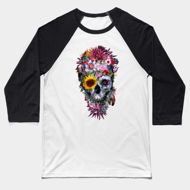 Voodoo Skull Baseball T-Shirt by rizapeker